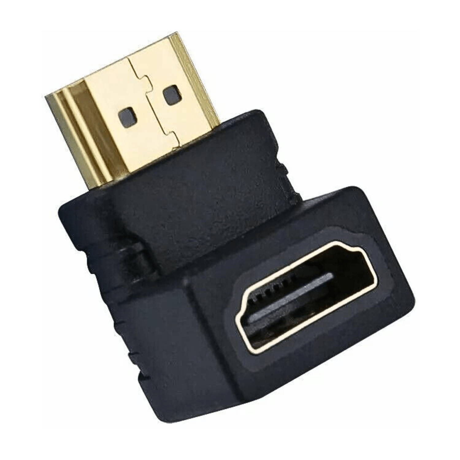 Adaptador empalme HDMI hembra a macho 90 grados