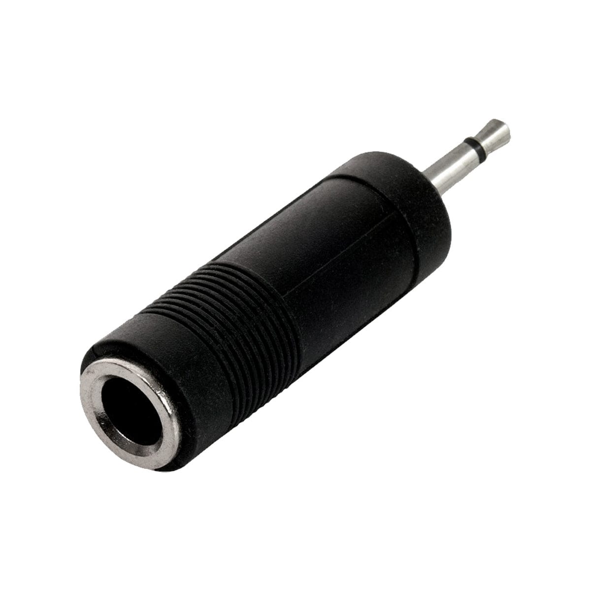 Adaptador de Audio de Plug 3.5mm a Jack 6.3mm Negro (Mono)