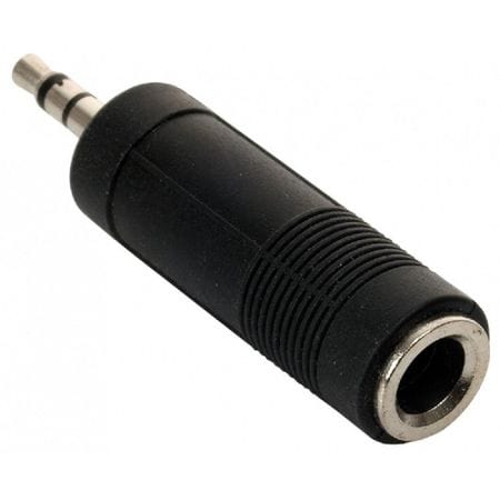 Adaptador de Audio de Plug 3.5mm a Jack 6.3mm Negro