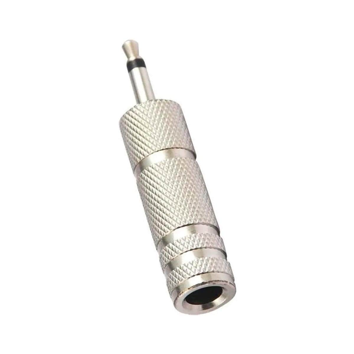 Adaptador de Audio de Plug 3.5mm a Jack 6.3mm de metal (Mono)