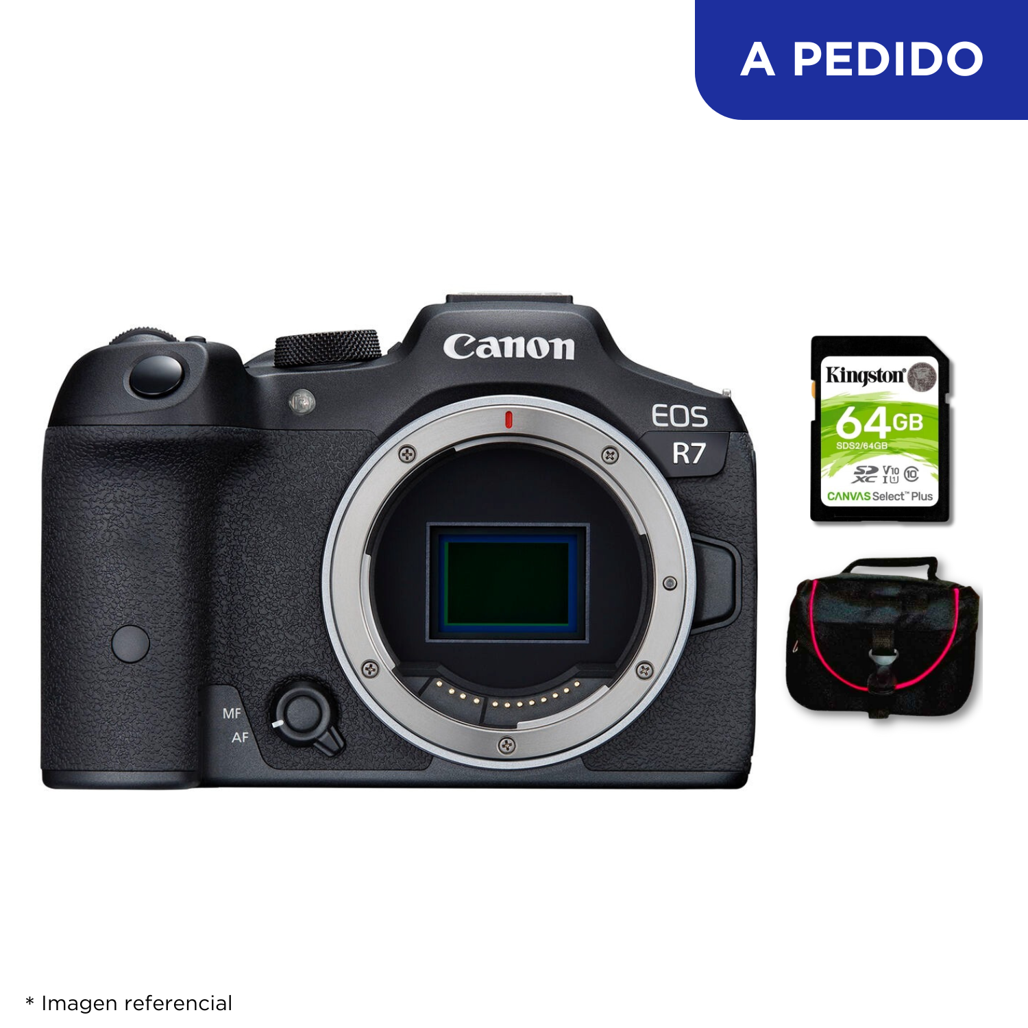 Cámara Canon EOS R7 + Kit Básico de Accesorios