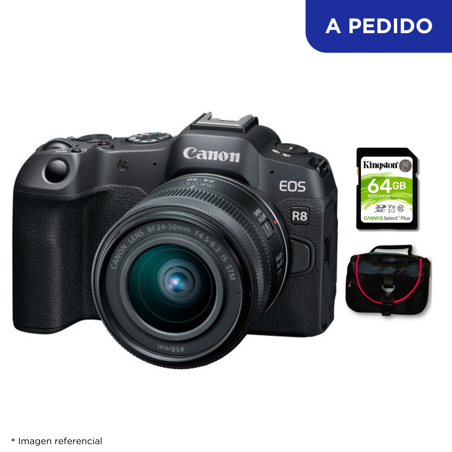 Cámara Canon EOS R8 + Kit Básico de Accesorios