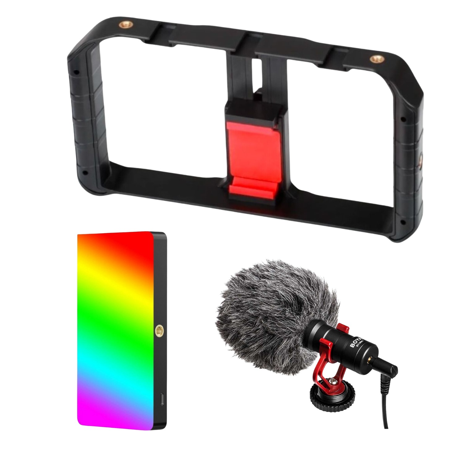 Kit Vlogger Ulanzi RGB para celular - Micrófono BOYA BY MM1