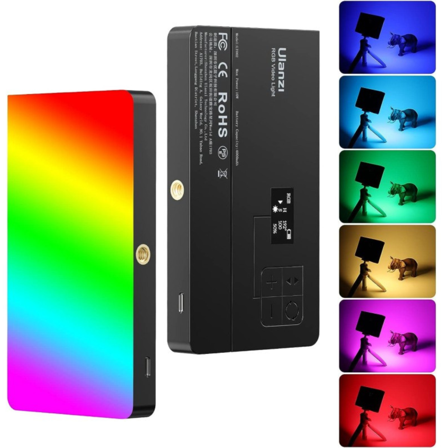 Kit Vlogger Ulanzi RGB para celular - Micrófono BOYA BY MM1