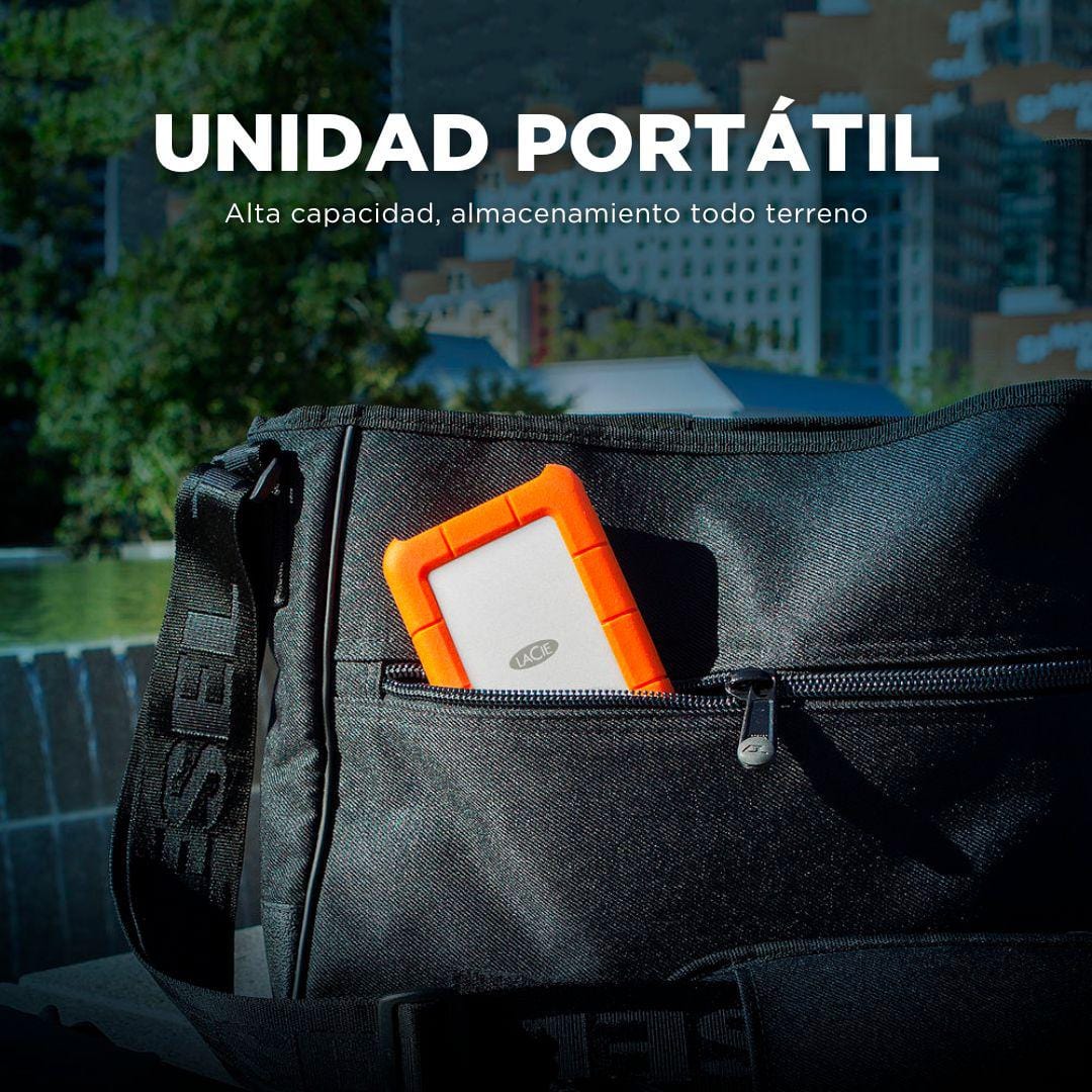 Disco duro externo LaCie Rugged USB-C 1TB