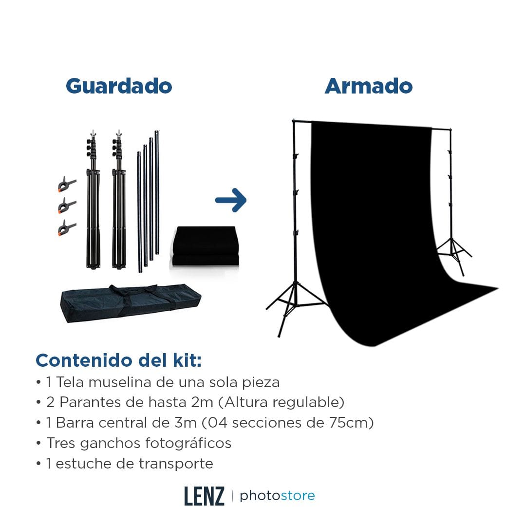 Kit de Fondo 2 en 1 + Kit de luces LED