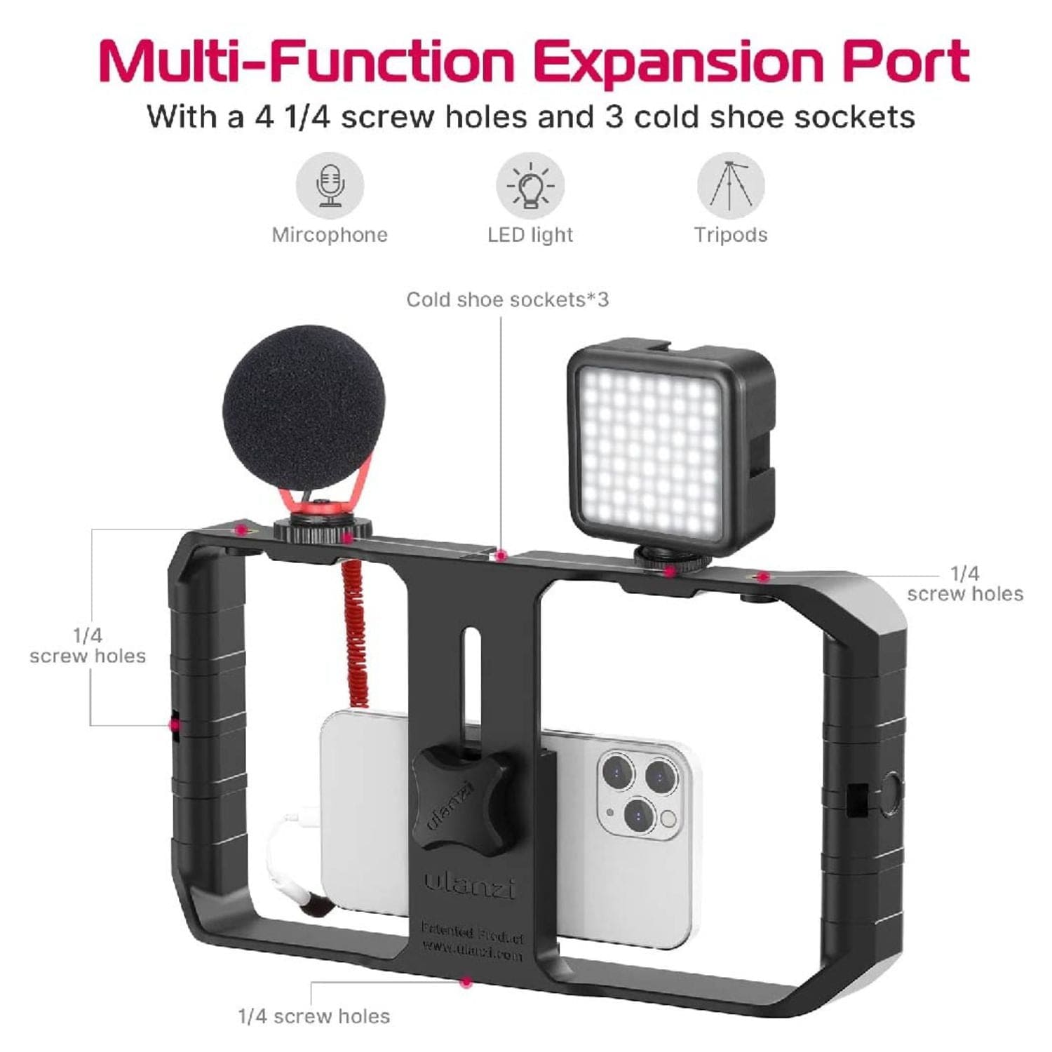 Soporte Jaula Celulares Smartphone Ulanzi U-rig Pro